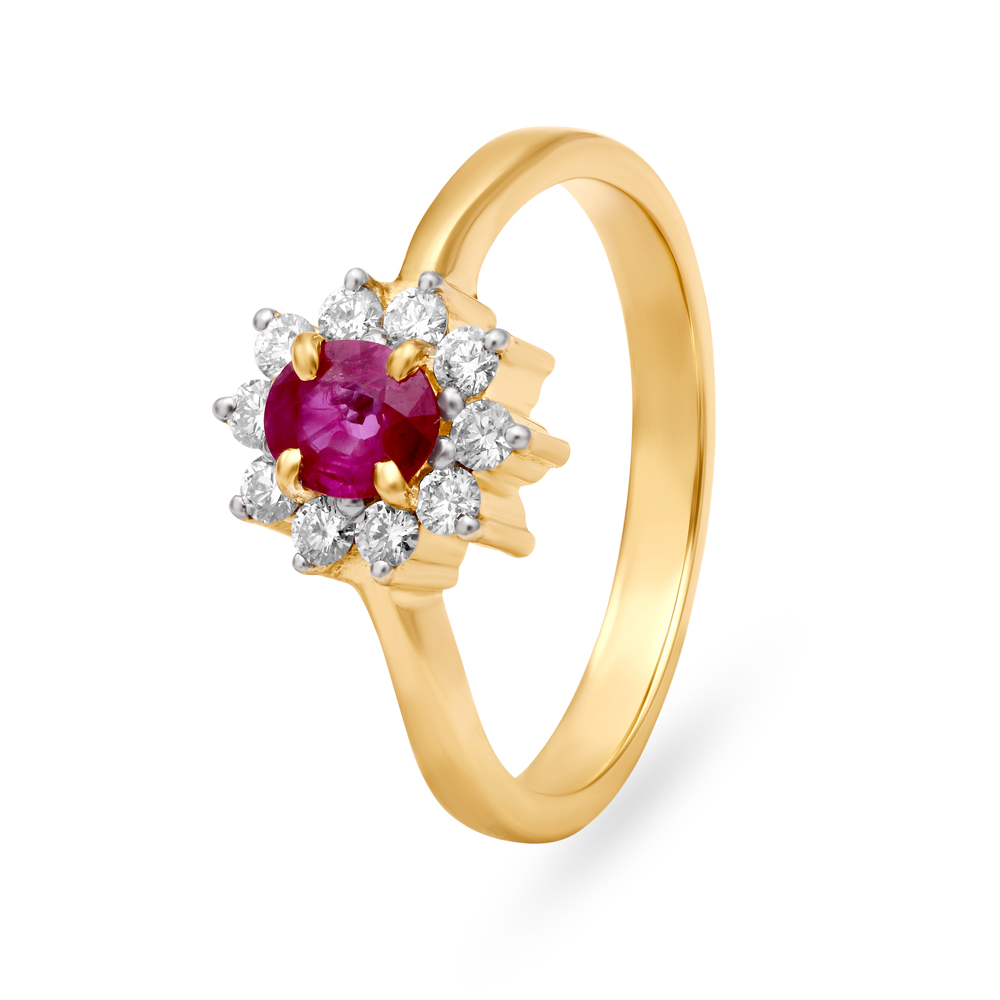 Mia by Tanishq Celestial Harmony 14 KT Diamond Finger Ring 16.5 :  Amazon.in: Jewellery