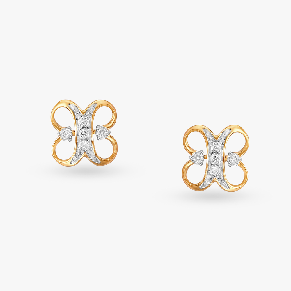 Subtle Glam Diamond Stud Earrings