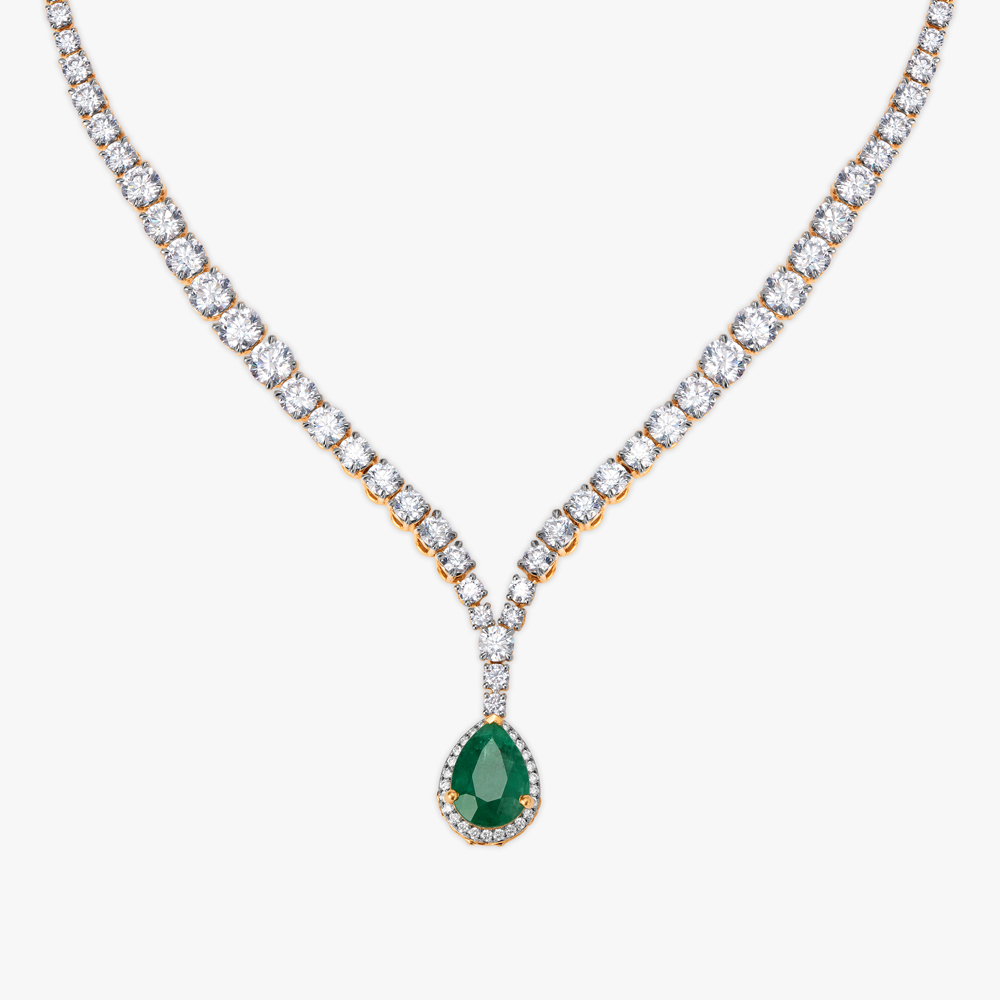 Flamboyant Flair Celeste Solitaire Necklace