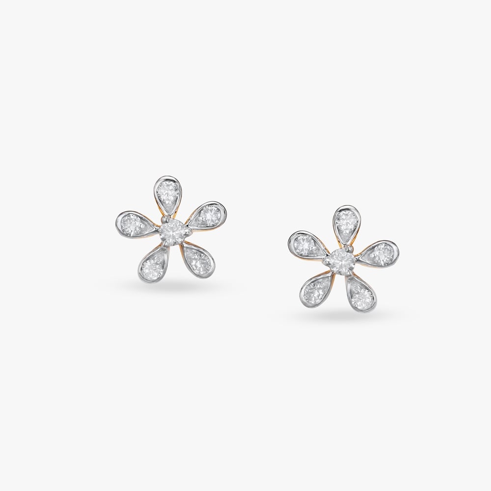 

Little Bloom Diamond Stud Earrings For Kids