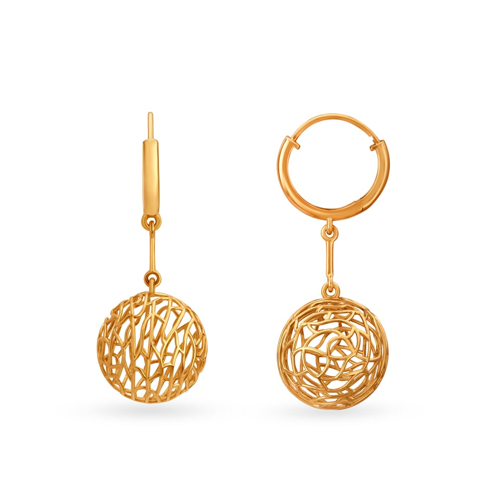 

Ethereal Gold Hoop Bali Earrings