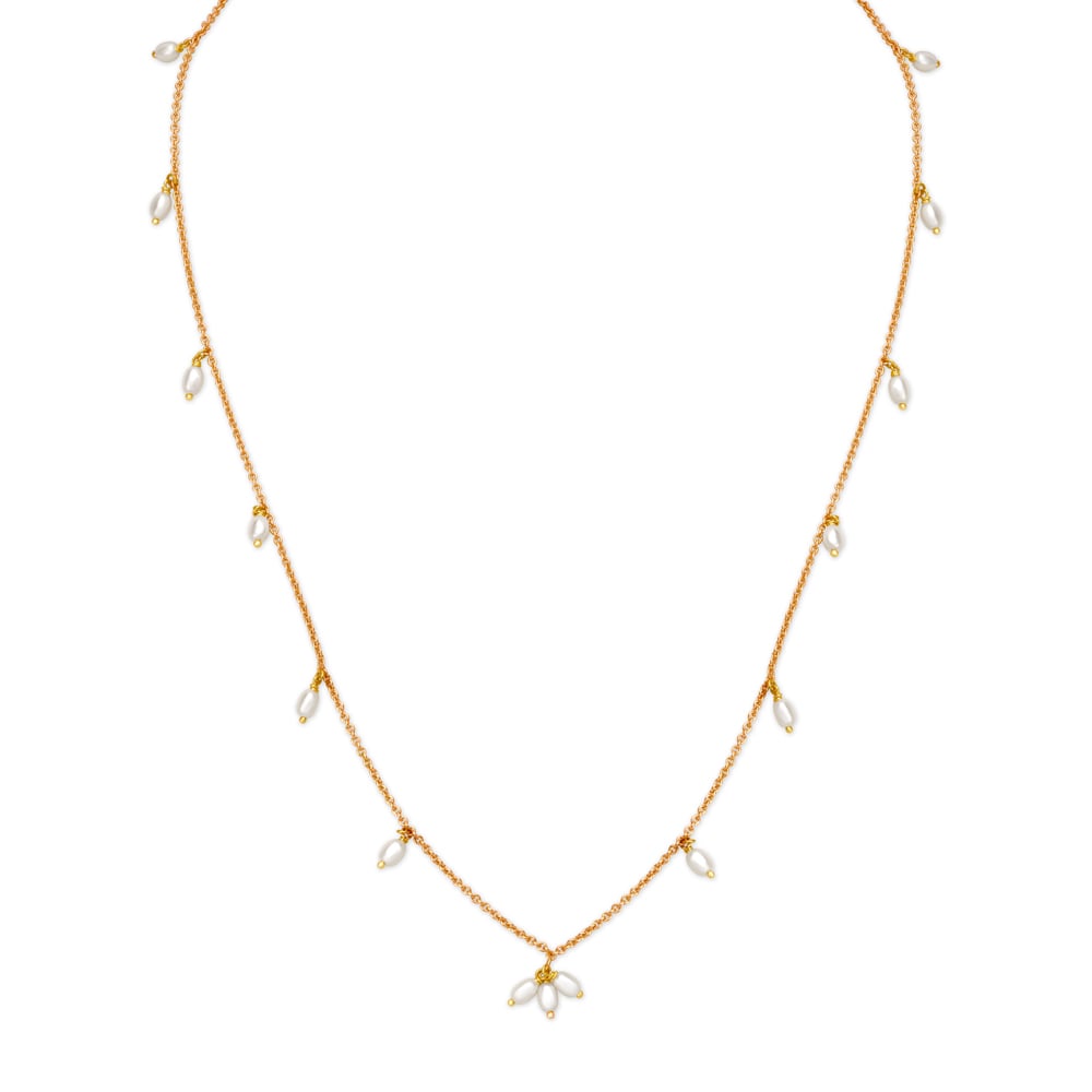 

Contemporary Stone Studded Gold Chain