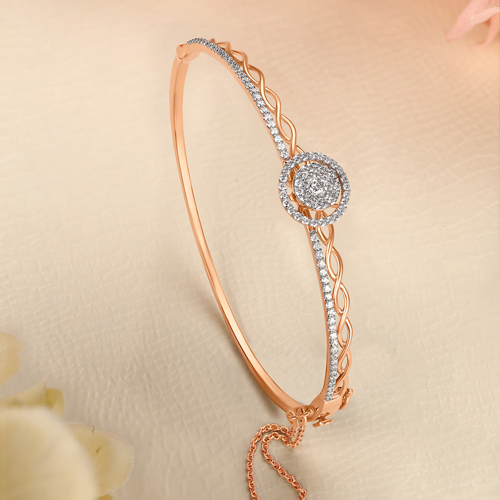 

Twisted Diamond Bangle