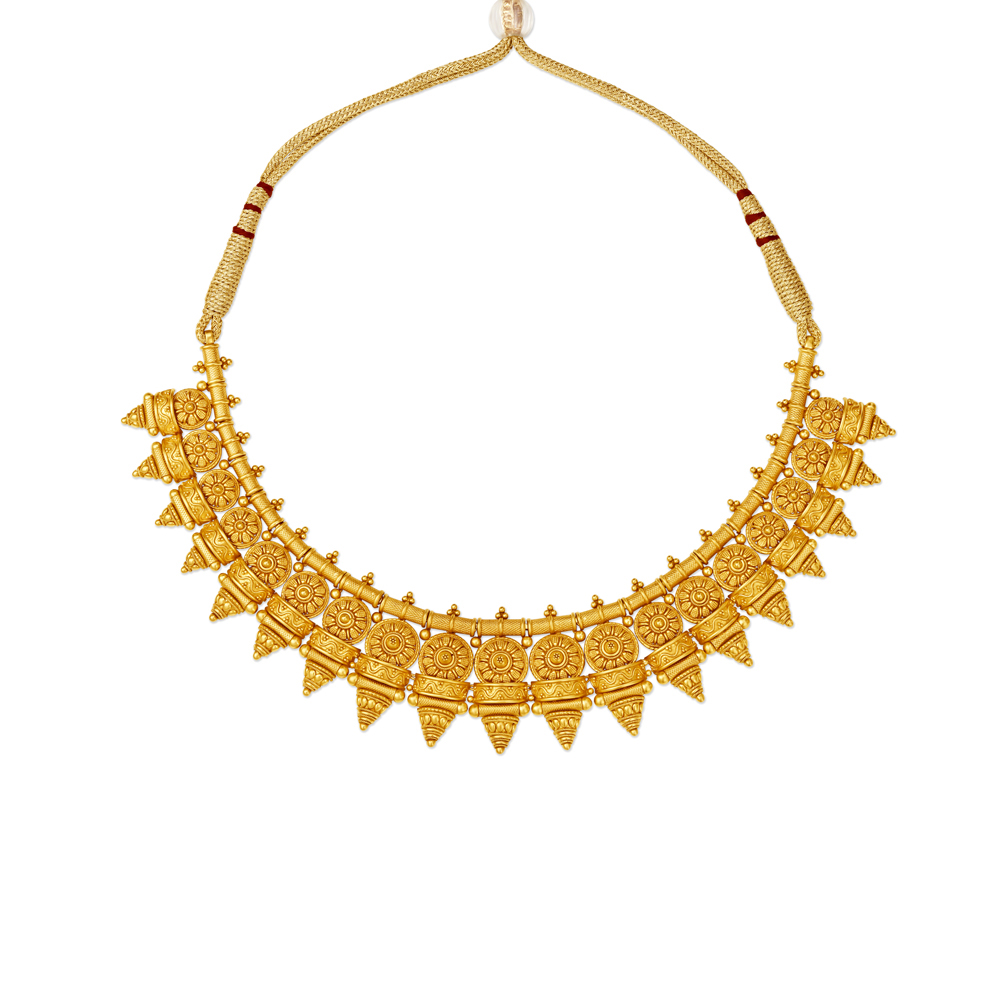 

Elaborate Intricate Gold Necklace Set