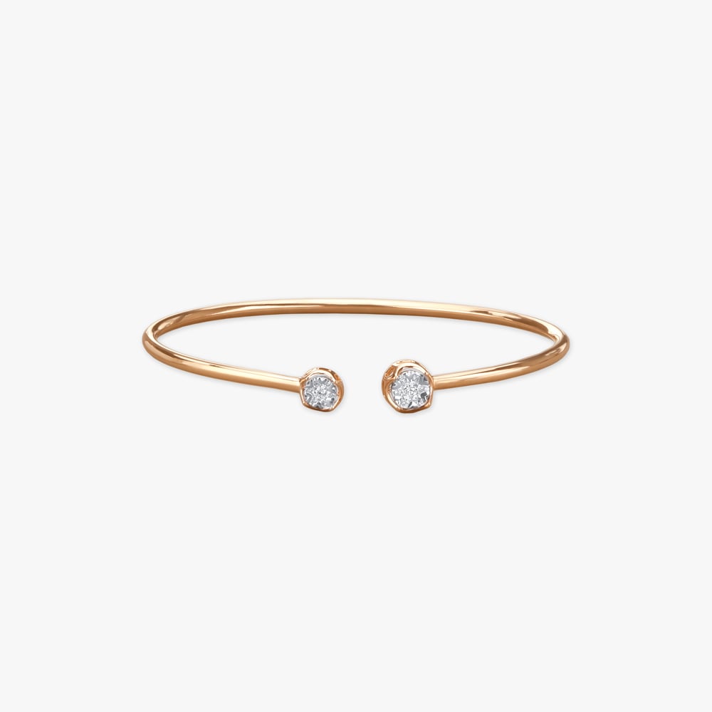 

Minimalist Diamond Bangle