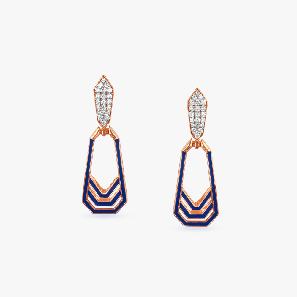 

Geometric Versatility Diamond Drop Earrings