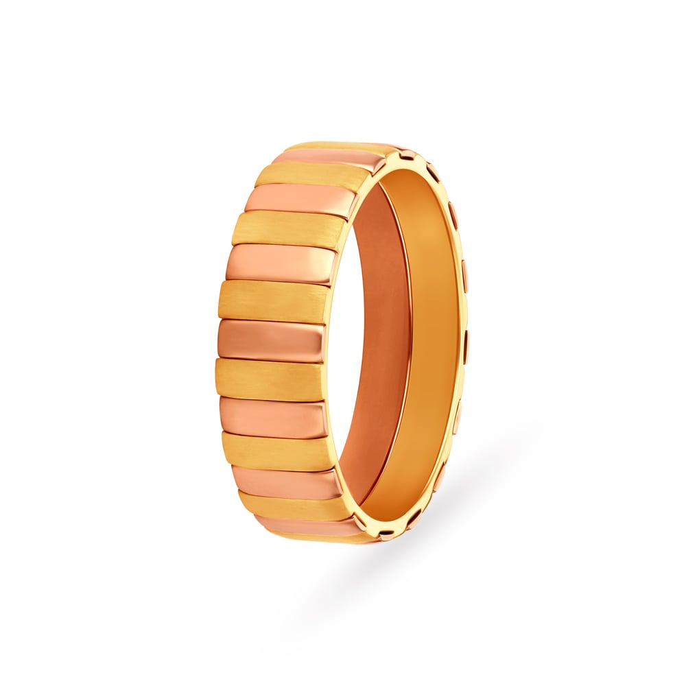 

Striking Dual Stone Ring in Yellow and Rose Gold for Men