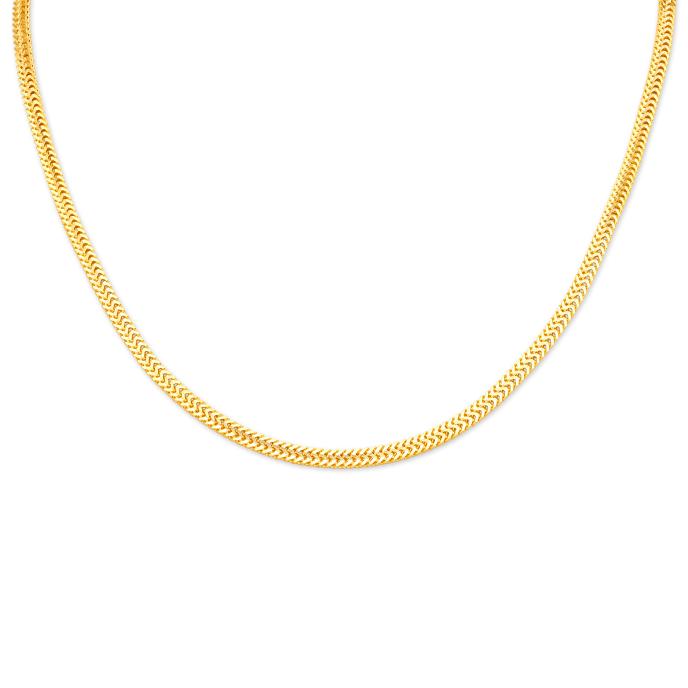 Marvelous 22 Karat Yellow Gold Snake Chain