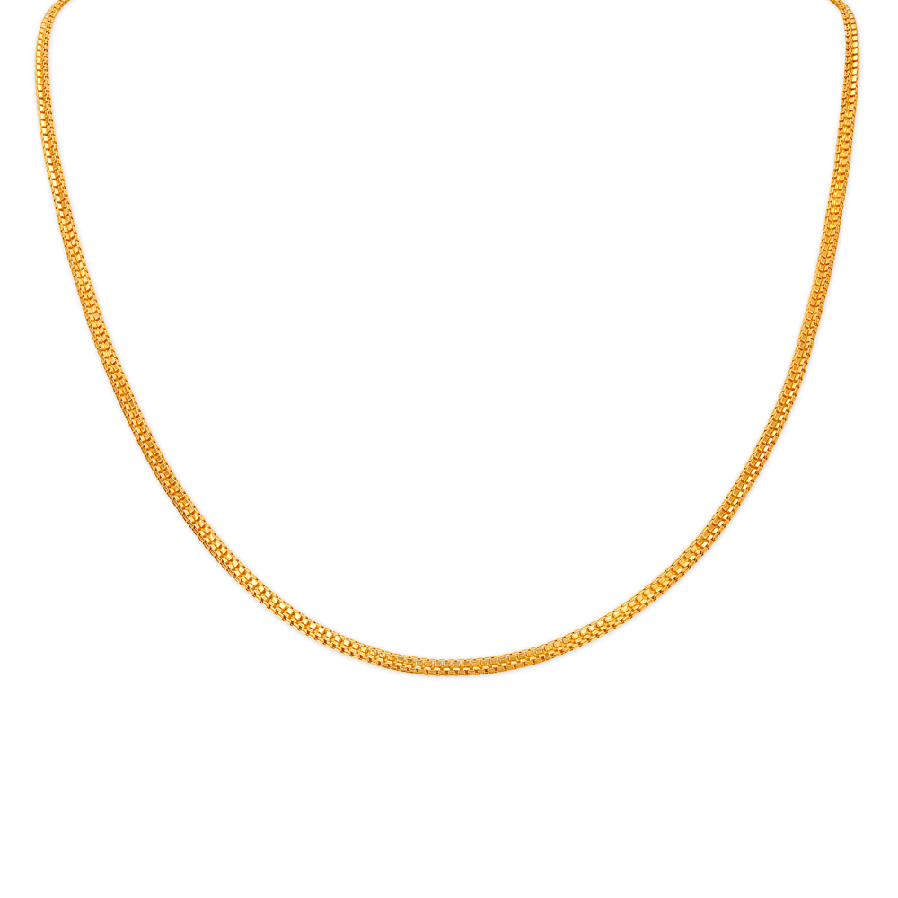 

Subtle Double Box Gold Chain for Men