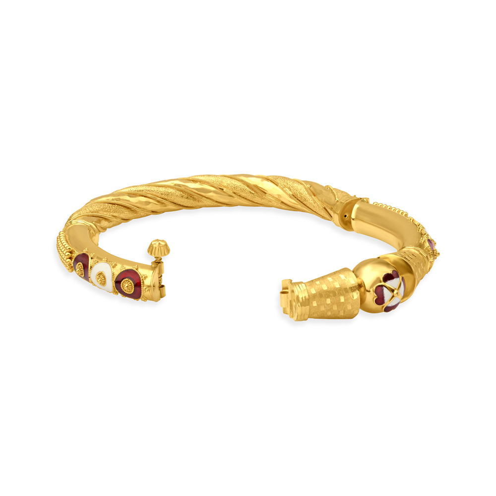 Modern Thick Gold Bangles