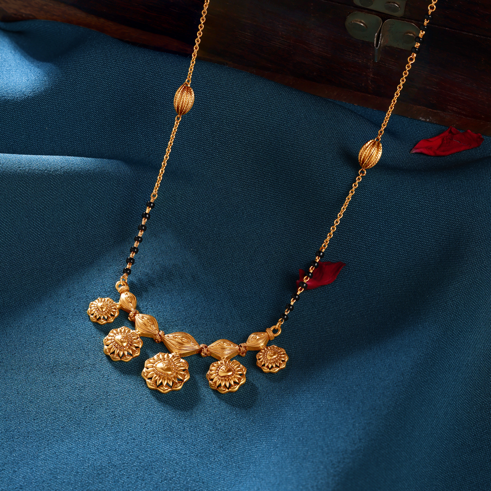 

Floral Glory Gold Mangalsutra