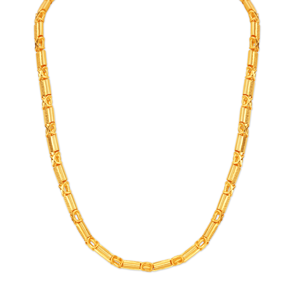 

Textured Gold Chain for Men