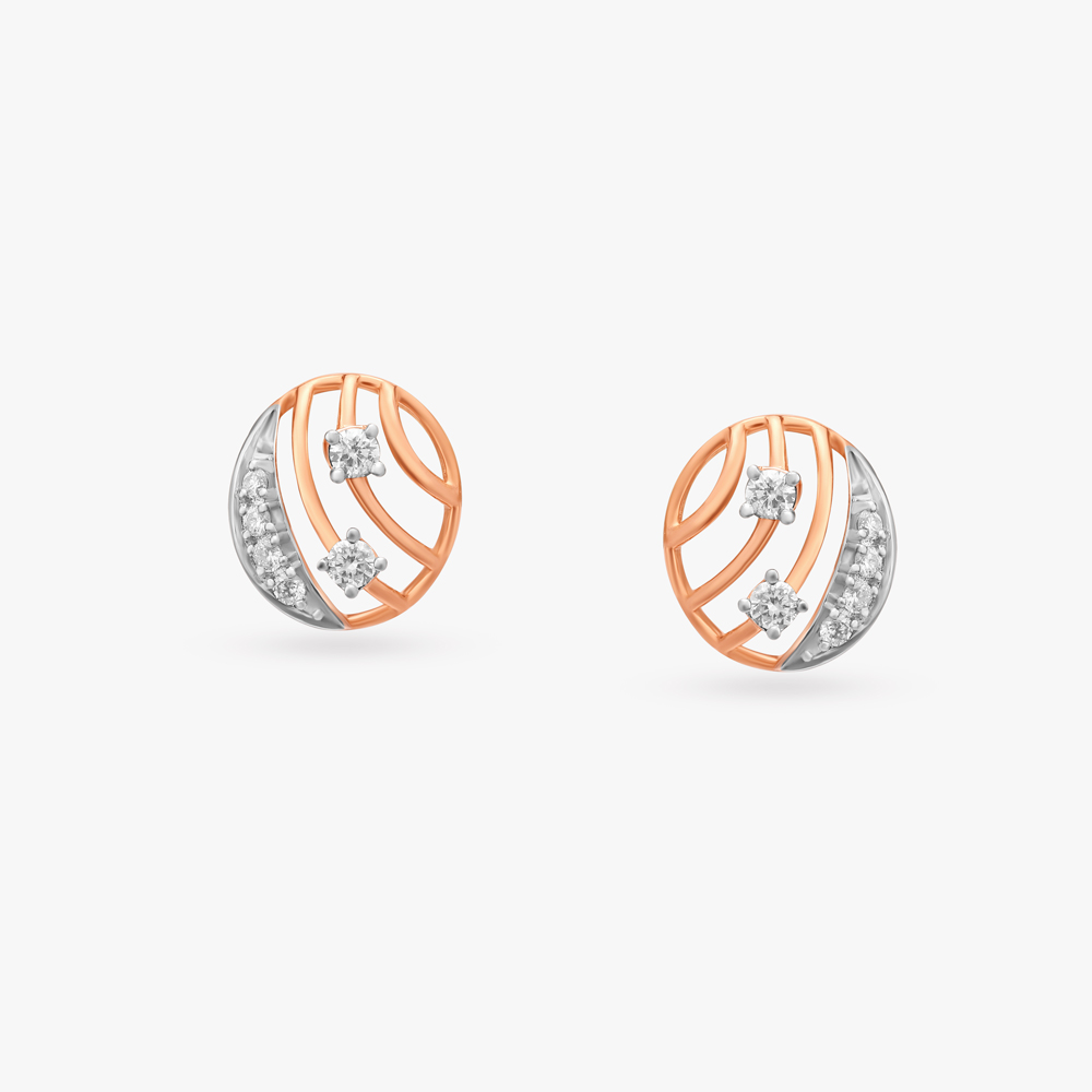 

Twinkle Twirl Diamond Stud Earrings