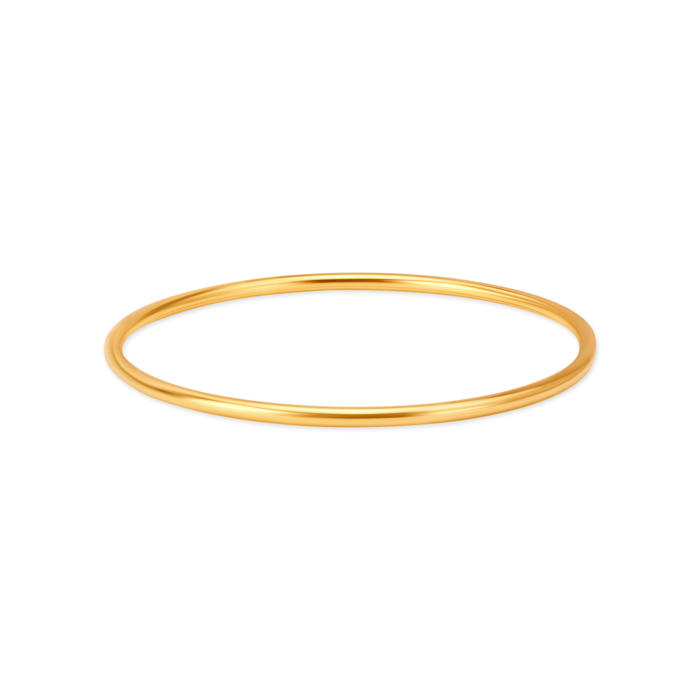 22 KT Yellow Gold Gleaming Slender Bangles