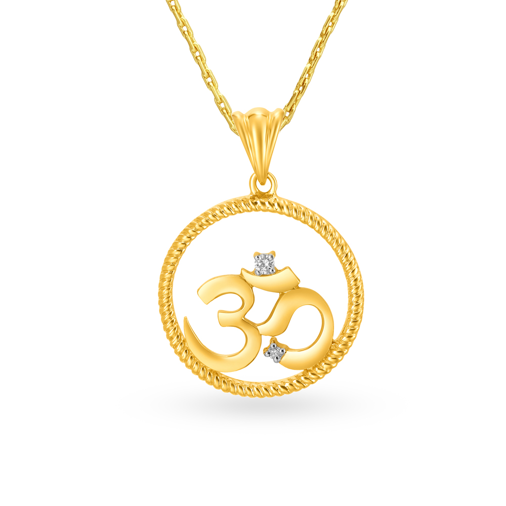 Om pendant sales gold tanishq