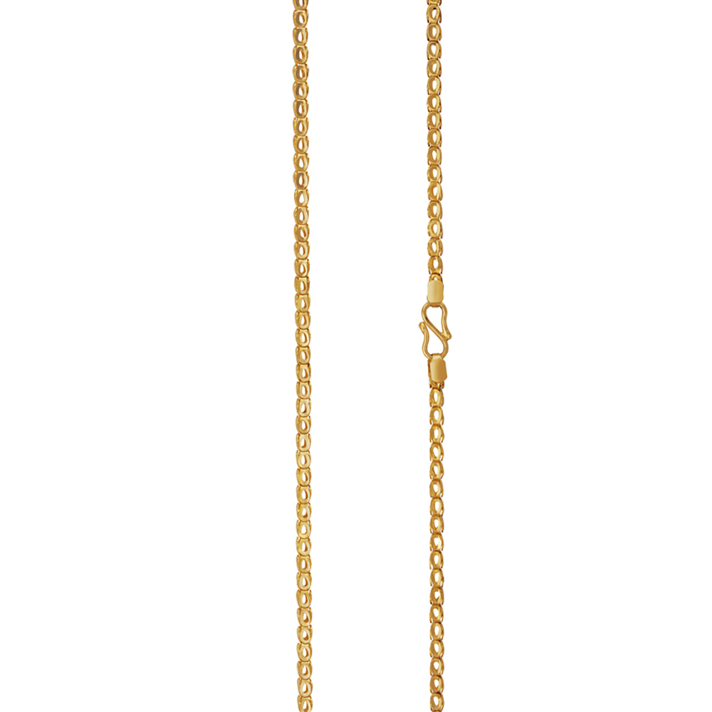 

Grand 22 Karat Yellow Gold Looped Open Box Chain