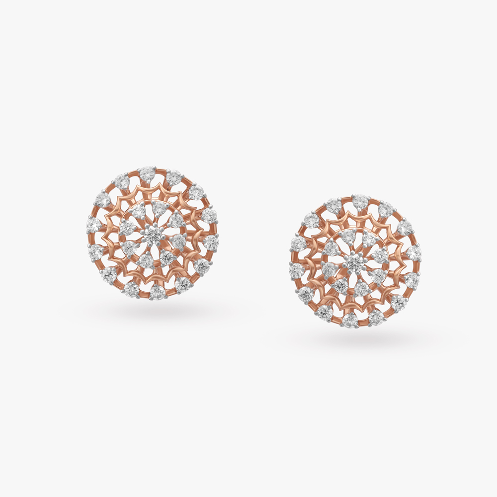 

Celestial Twist Diamond Stud Earrings