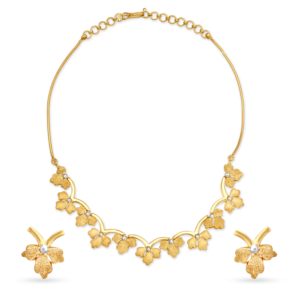 

Charming Gold Necklace Set