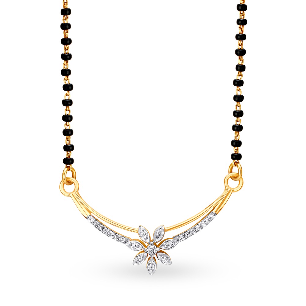 18 karat gold 2024 mangalsutra chain