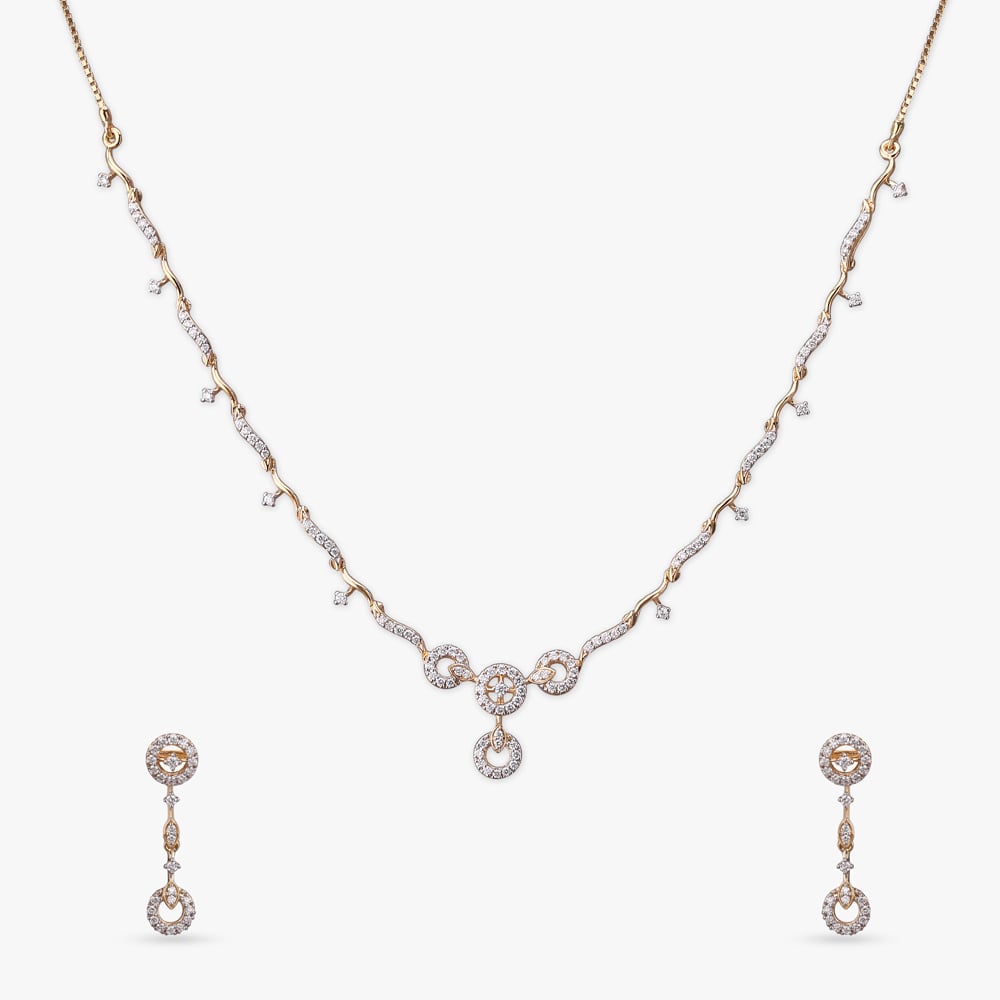 

Dewdrop Dreams Diamond Necklace Set