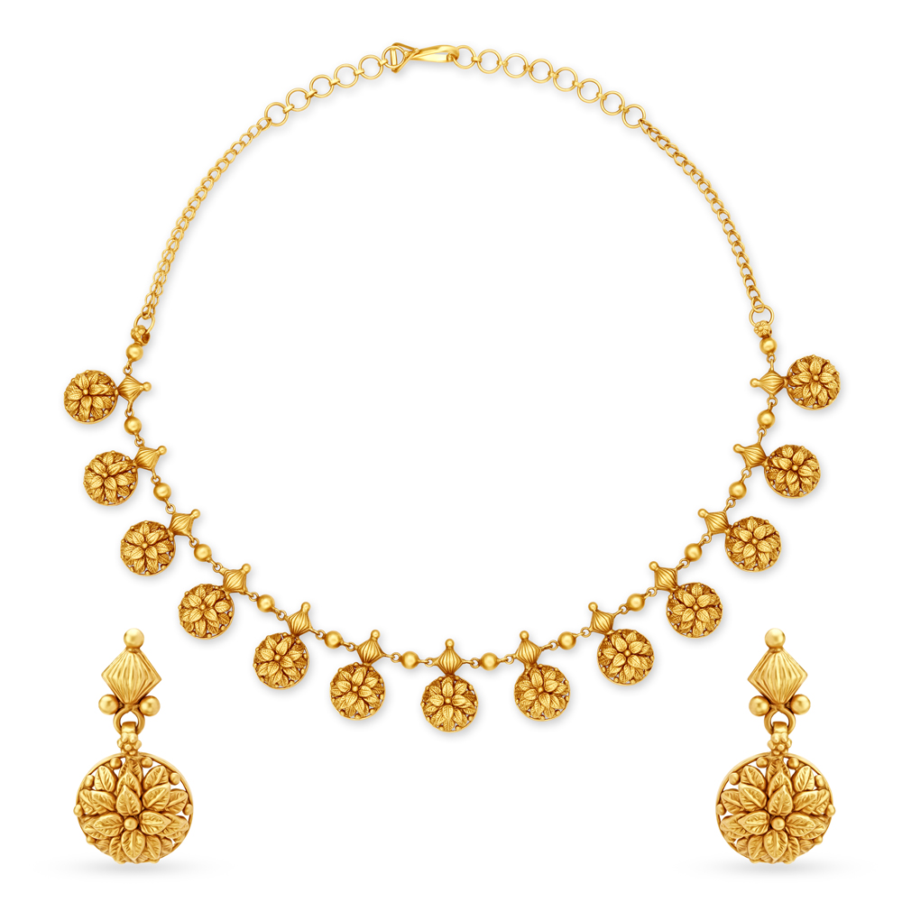 

Surreal Gold Necklace Set