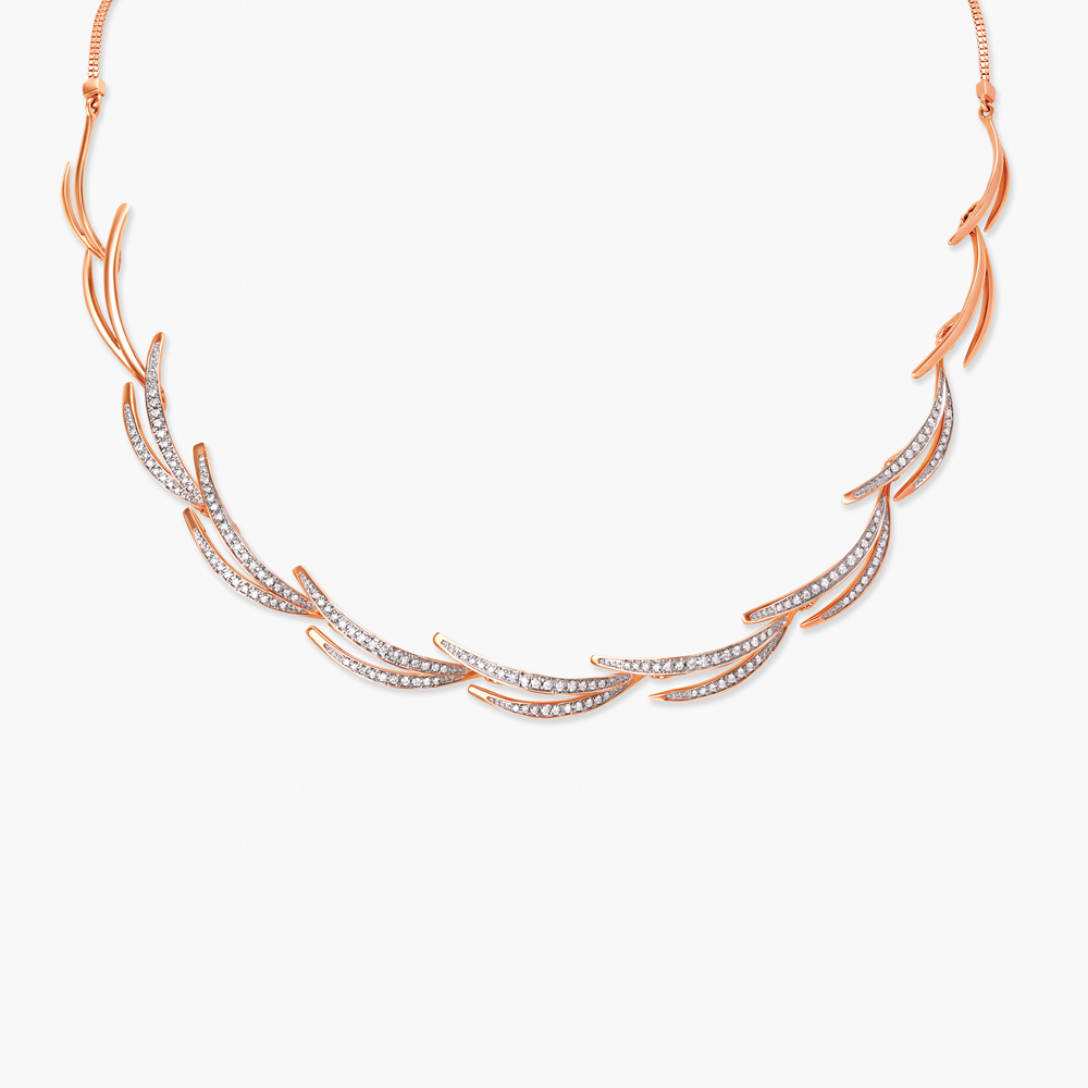 

Sleek Sparks Diamond Necklace Set