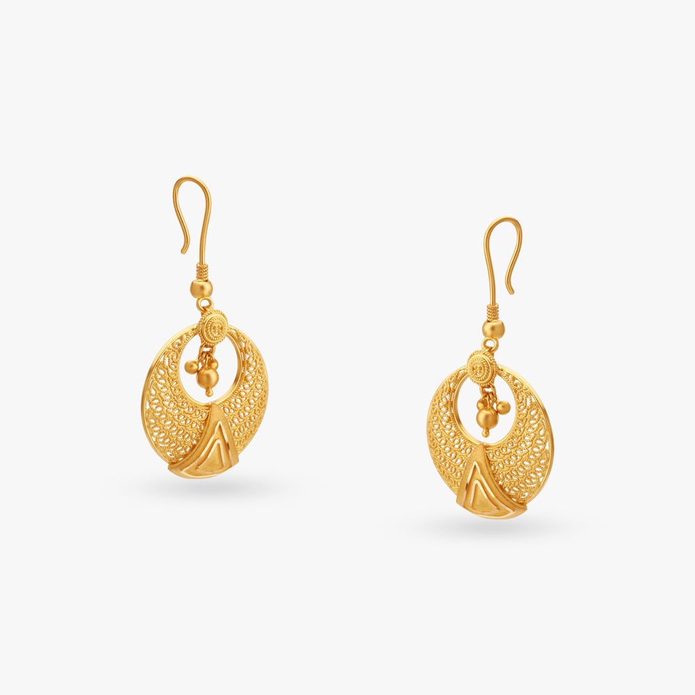 

Crescent Gold Hoop Earrings