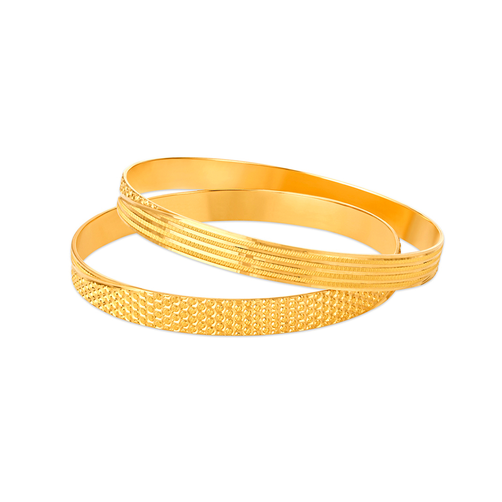 

Dotted Gold Bangles