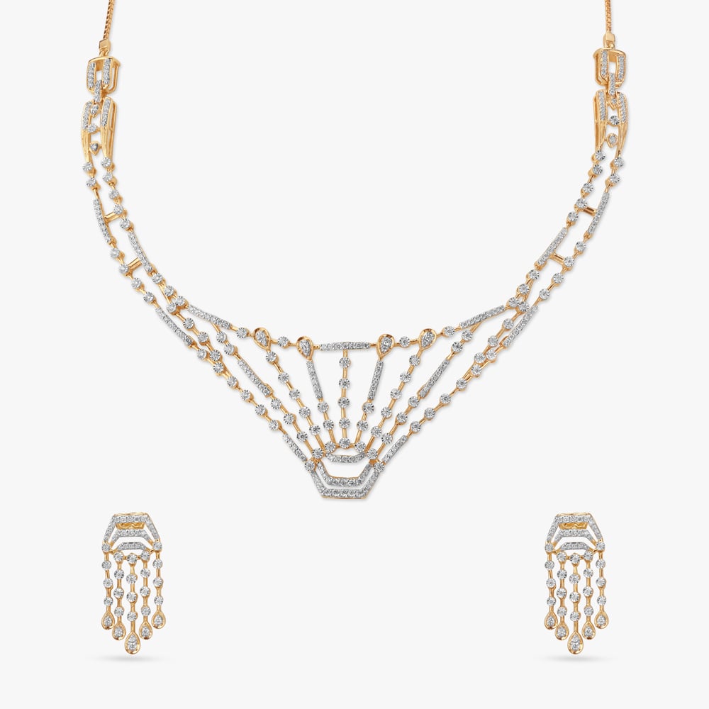 

Ethereal Splendour Diamond Necklace Set