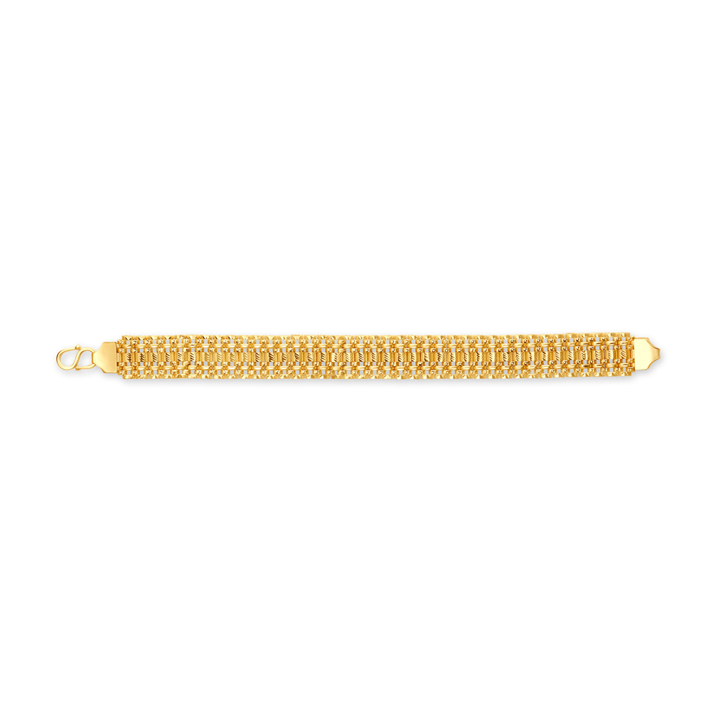 7mm Flat Curb Link Bracelet in 10K Gold  Las Villas Jewelry
