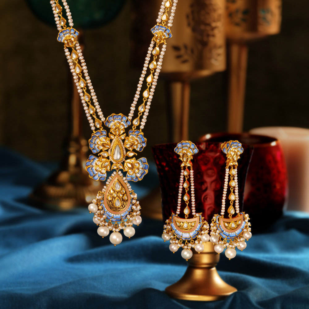 Kundan polki deals set tanishq