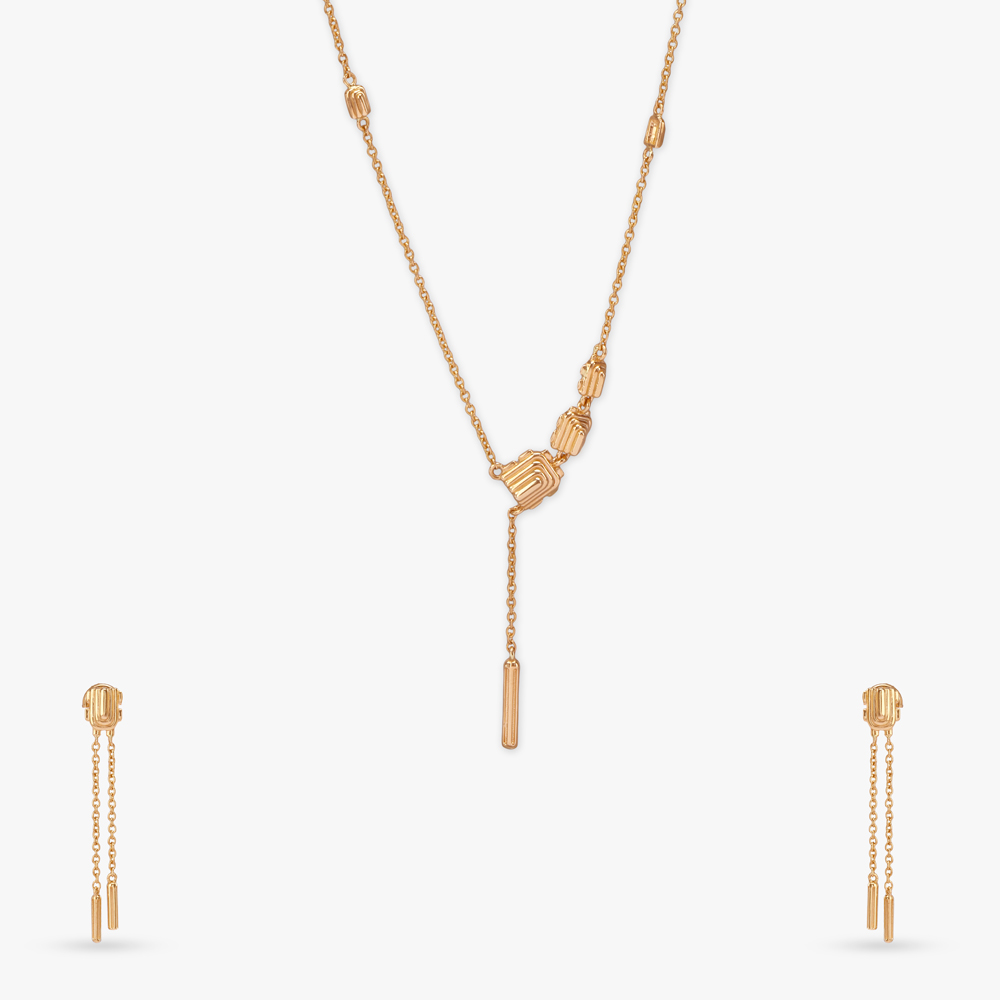 

Modern Luxe Gold Necklace Set