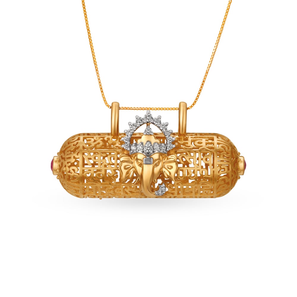 

Lord Ganesh mantra pendant