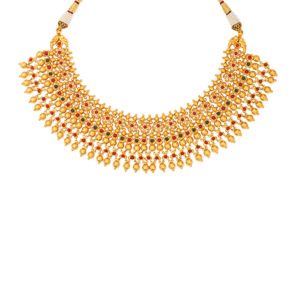 

Traditional Gold Necklace Set