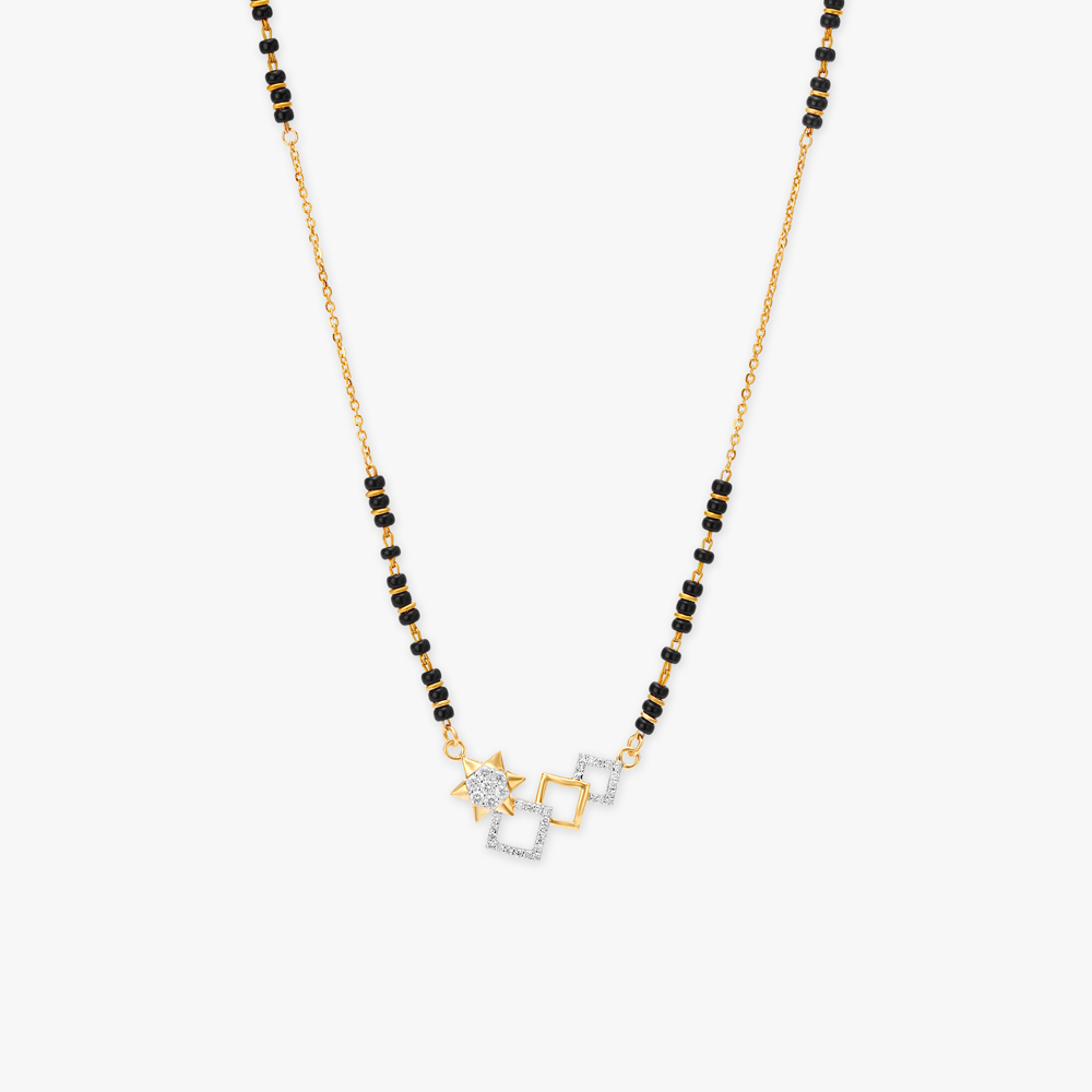 

Cosmic Glow Diamond Mangalsutra