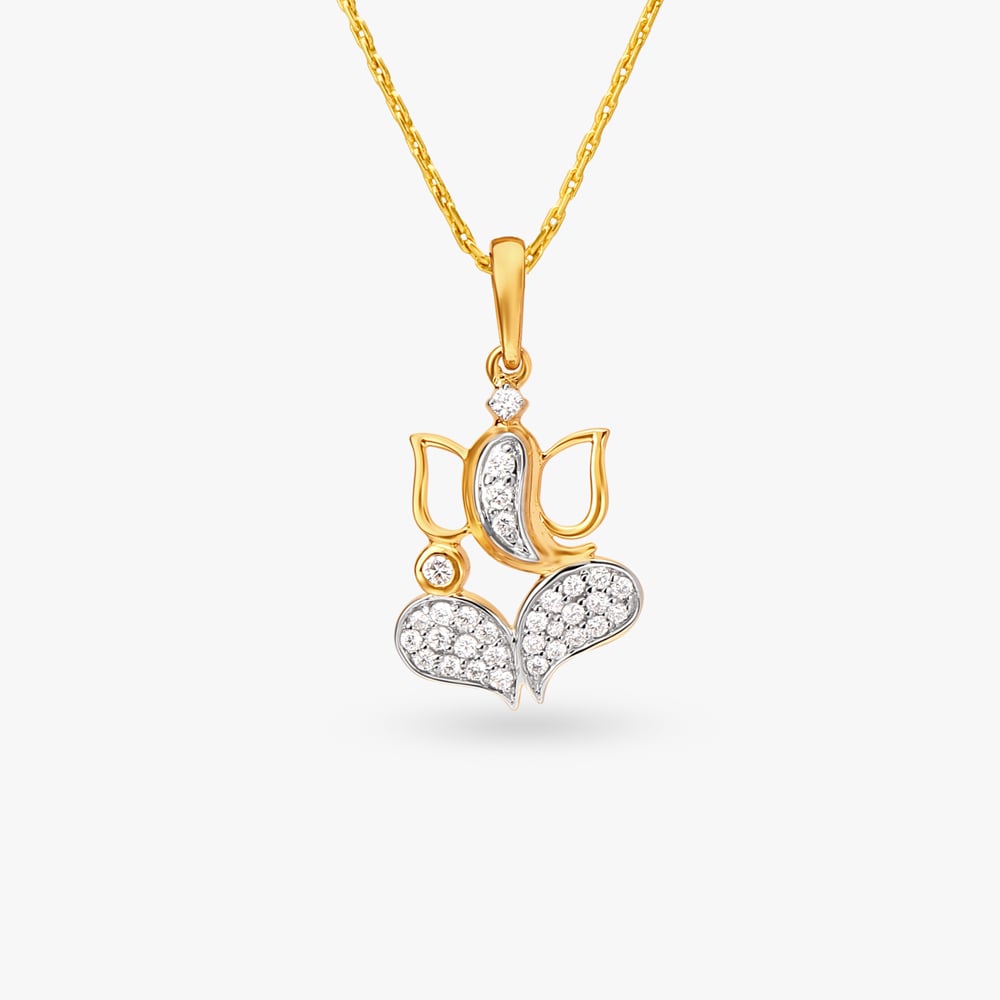 

Mangal Murti Ganesha Diamond Pendant