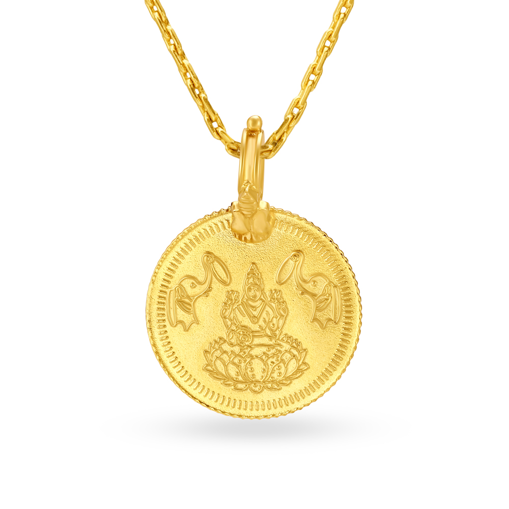 

Divine Carved Goddess Lakshmiji Gold Coin