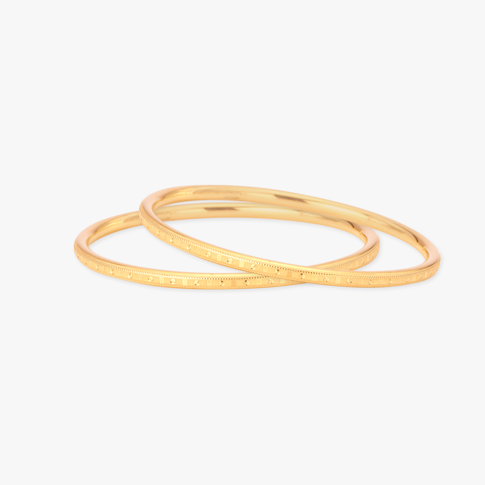 

Refined Gold Bangles