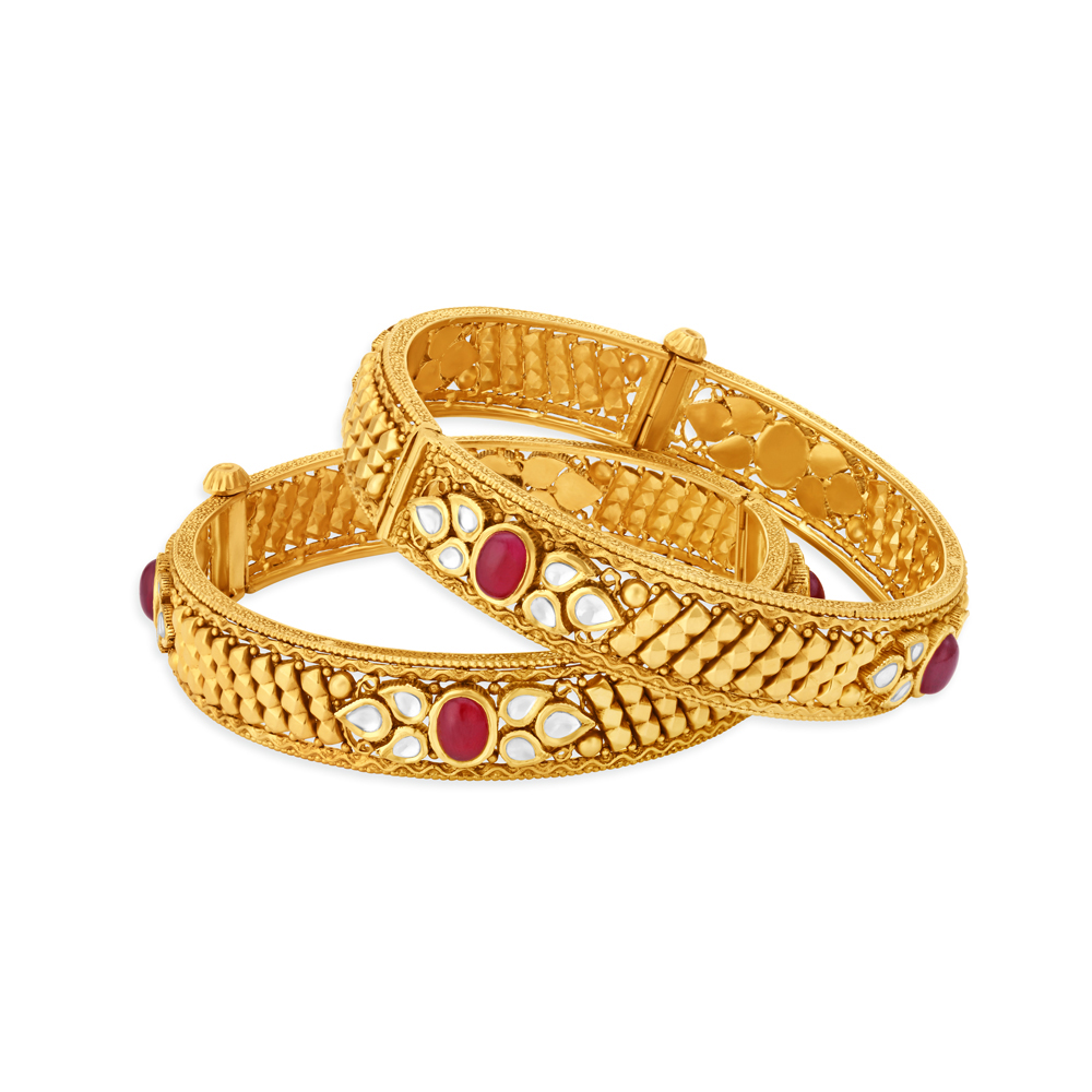 

Stone Studded Gold Bangle