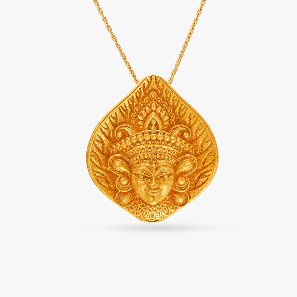 Durga pendant shop gold tanishq