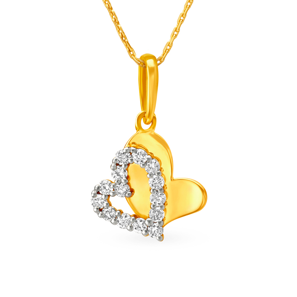 Tanishq heart shaped deals pendant