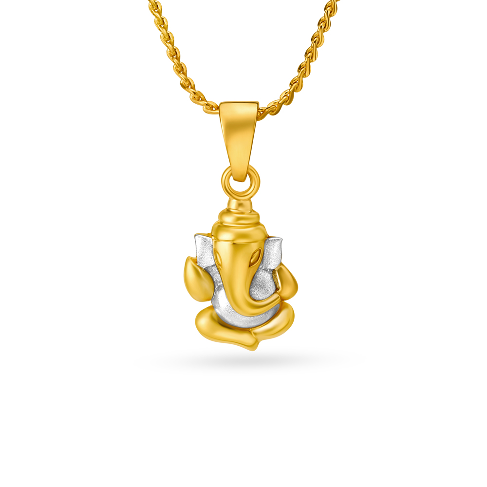 

Aesthetic Ganesha Gold Pendant