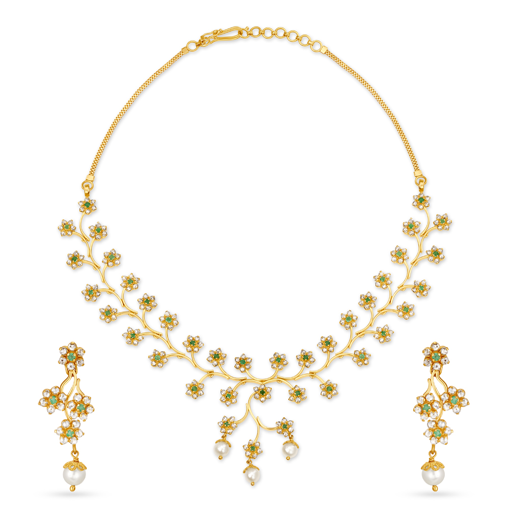 

Enchanting Gold Necklace Set