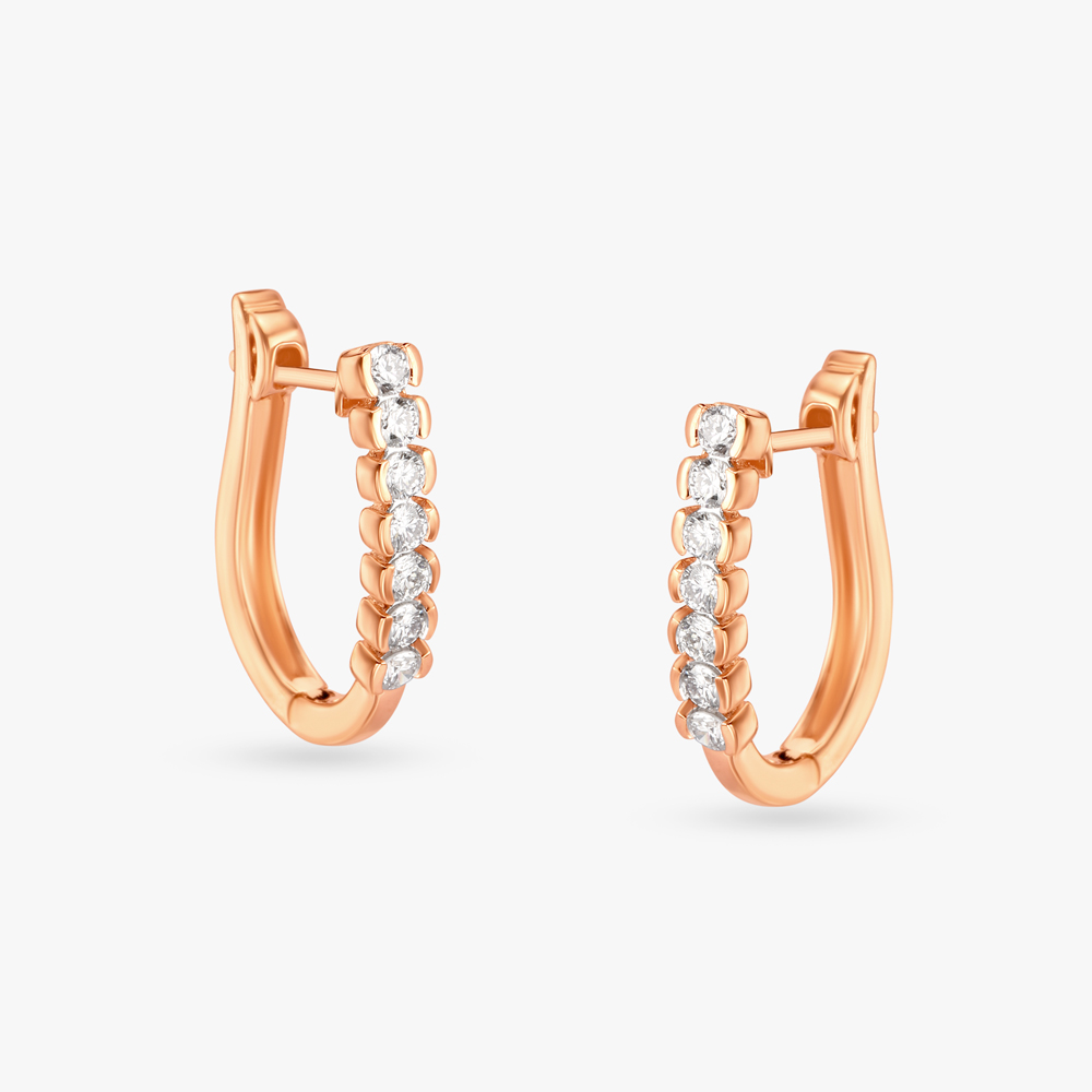 Subtle Glam Hoop Earrings