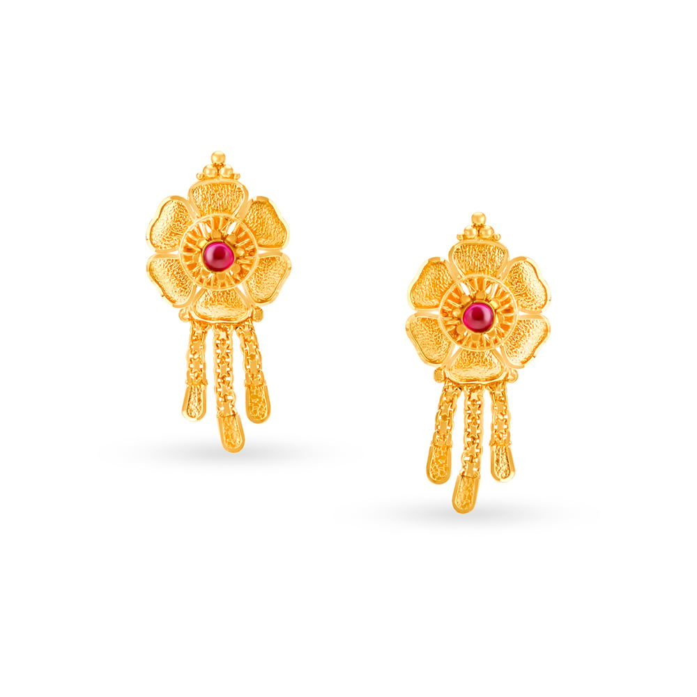 

Charming Gold Drop Earrings