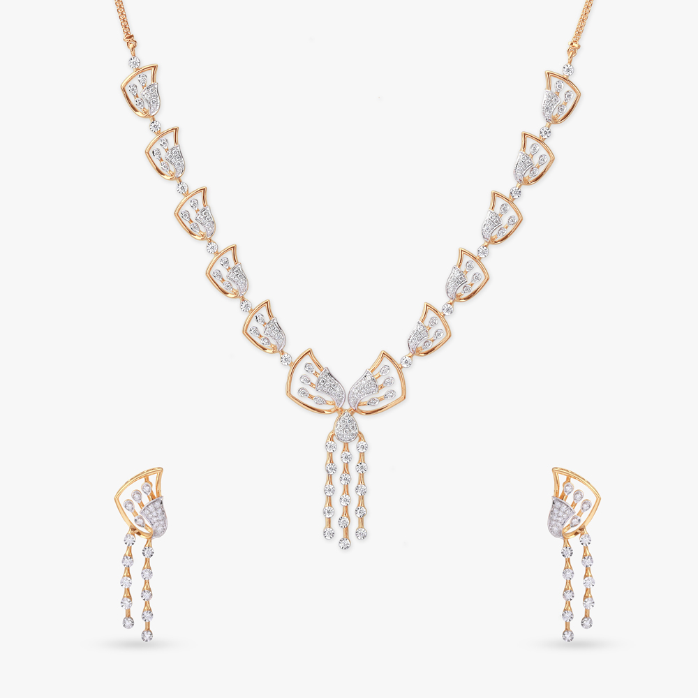 

Enchanted Radiance Diamond Necklace Set