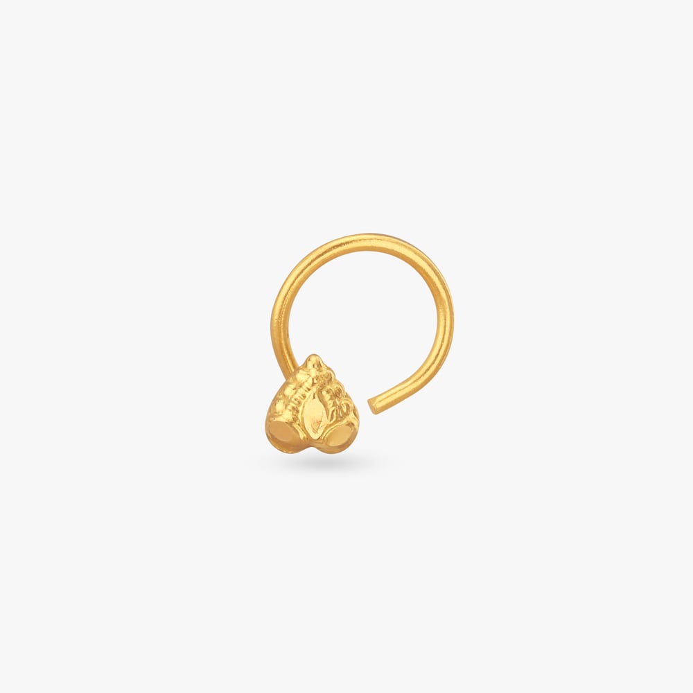 

Timeless Lotus Gold Nose Pin