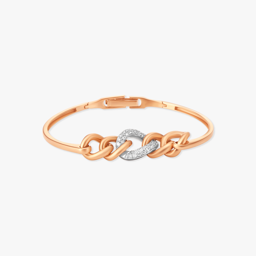 

Sparkle Embedded Diamond Bangle