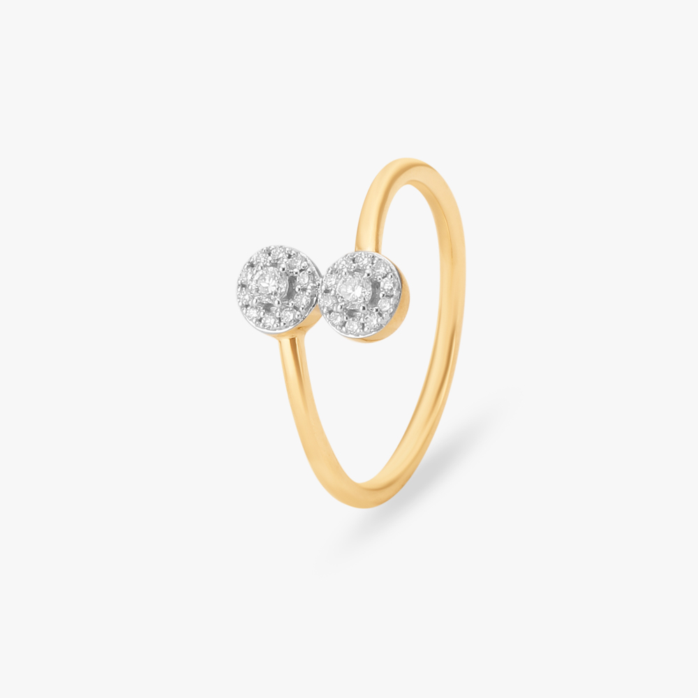 

Dual Spark Diamond Finger Ring